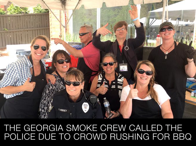 The Georgia Smoke Crew Called the Police Due to Crowd Rushing for BBQ The Georgia Smoke Crew Called the Police Due to Crowd Rushing for BBQ