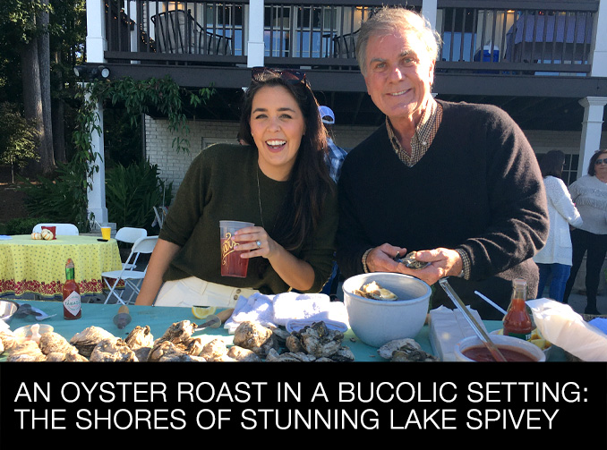 Georgia Smoke Catered an Oyster Roast Which was Held in a Bucolic Setting at Lake Spivey An Oyster Roast Held in a Bucolic Setting at Lake Spivey